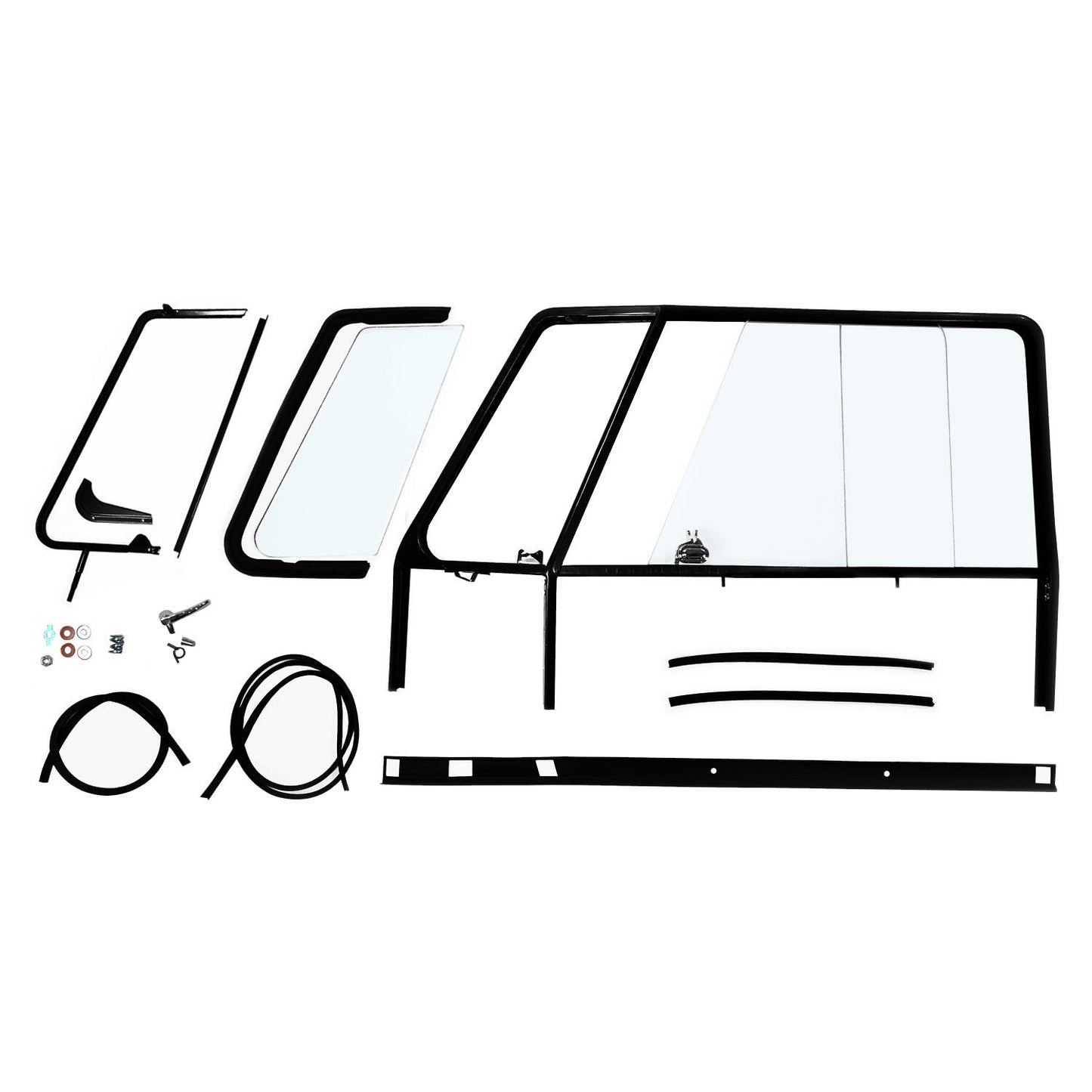 Door window frame complete kit left 0156-745