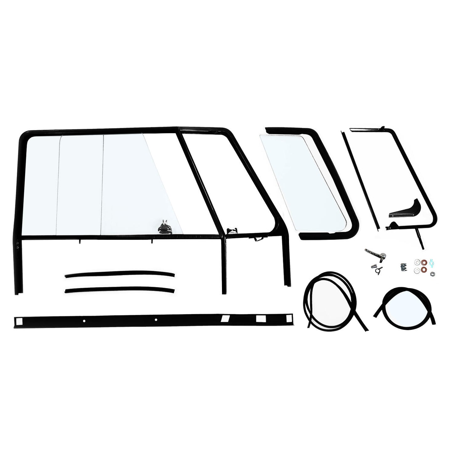 Door window frame complete kit right 0156-755