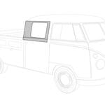 Upper sidepanel long, right Double cab -07/67 0890-239-5