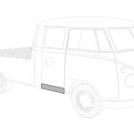 Sill under cargo door Double cab