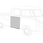 Side panel long, right double cab -07/67  0890-356-5