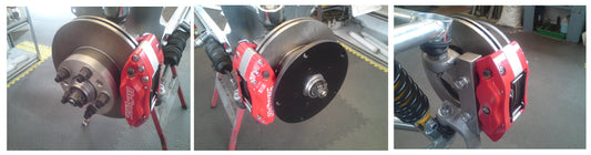 Red 9 Design Super 4 pot brake kits